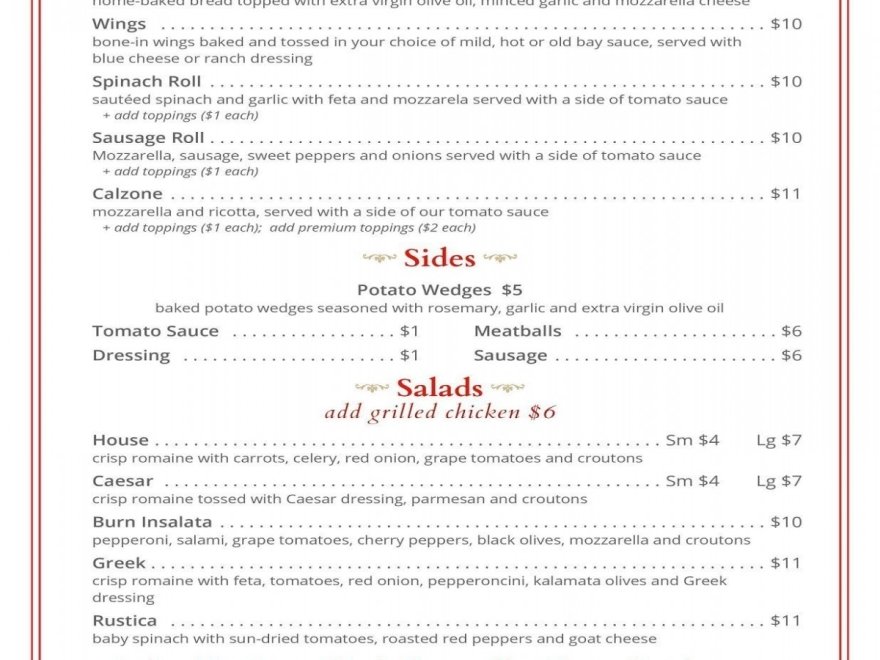 Burn Wood Fired Pizza