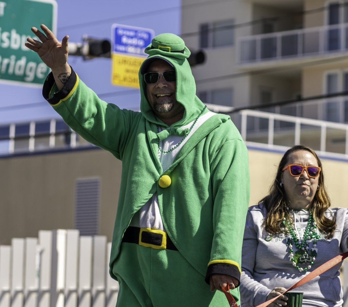 Parade Leprechaun Man dressed as a leprechaun